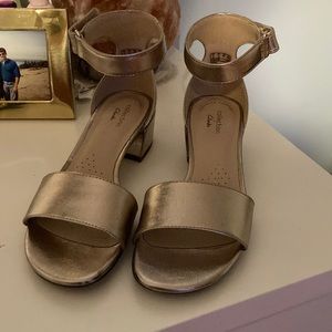 Clarks rose gold heels